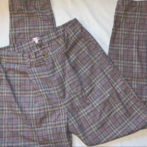 lottie moss plaid trousers